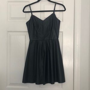 Leather dress